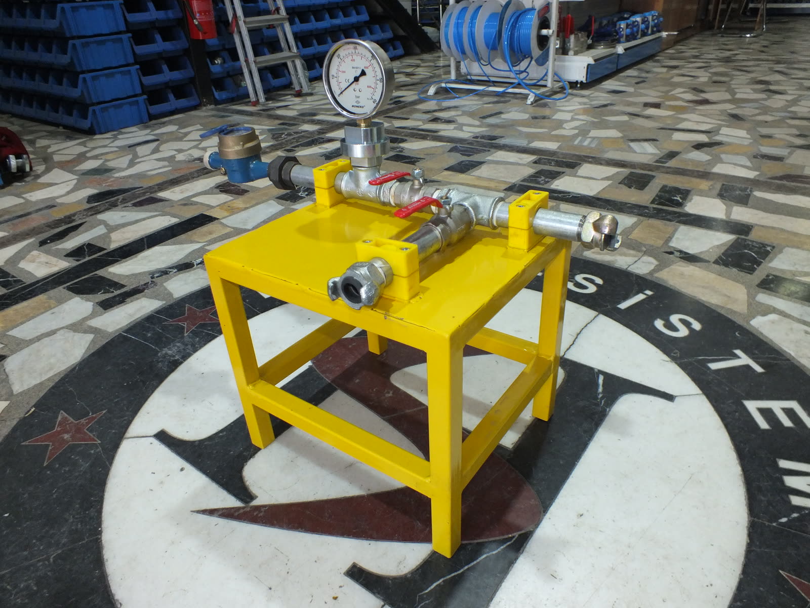 Moneks Gliserinli Manometre Test Standı